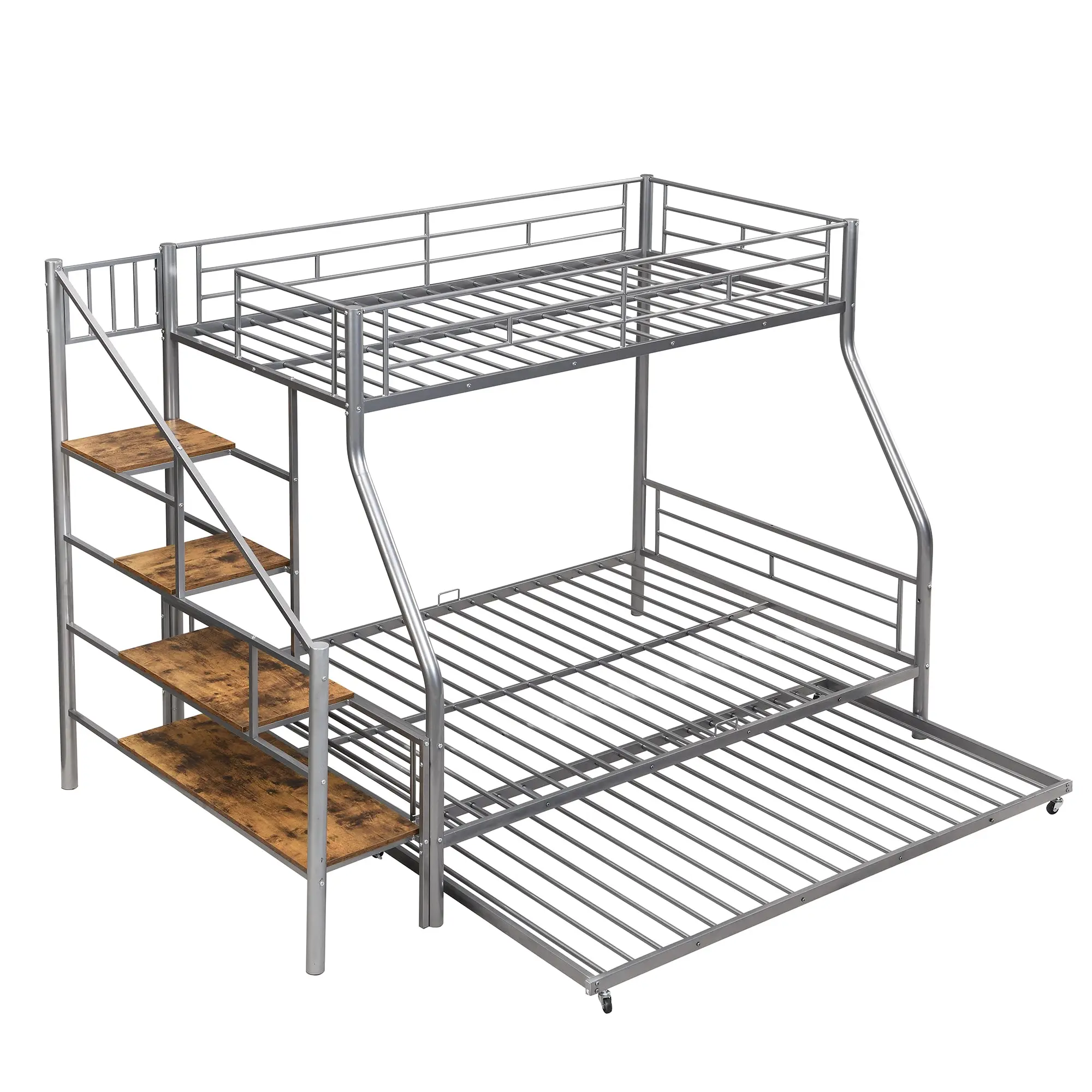 Lila Twin Over Full Adults Bunk Bed With Stairs - Image 6