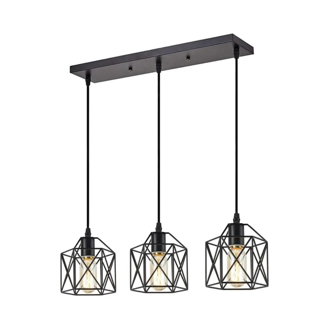 Linear Cage Farmhouse Kitchen Pendant Light - Image 2