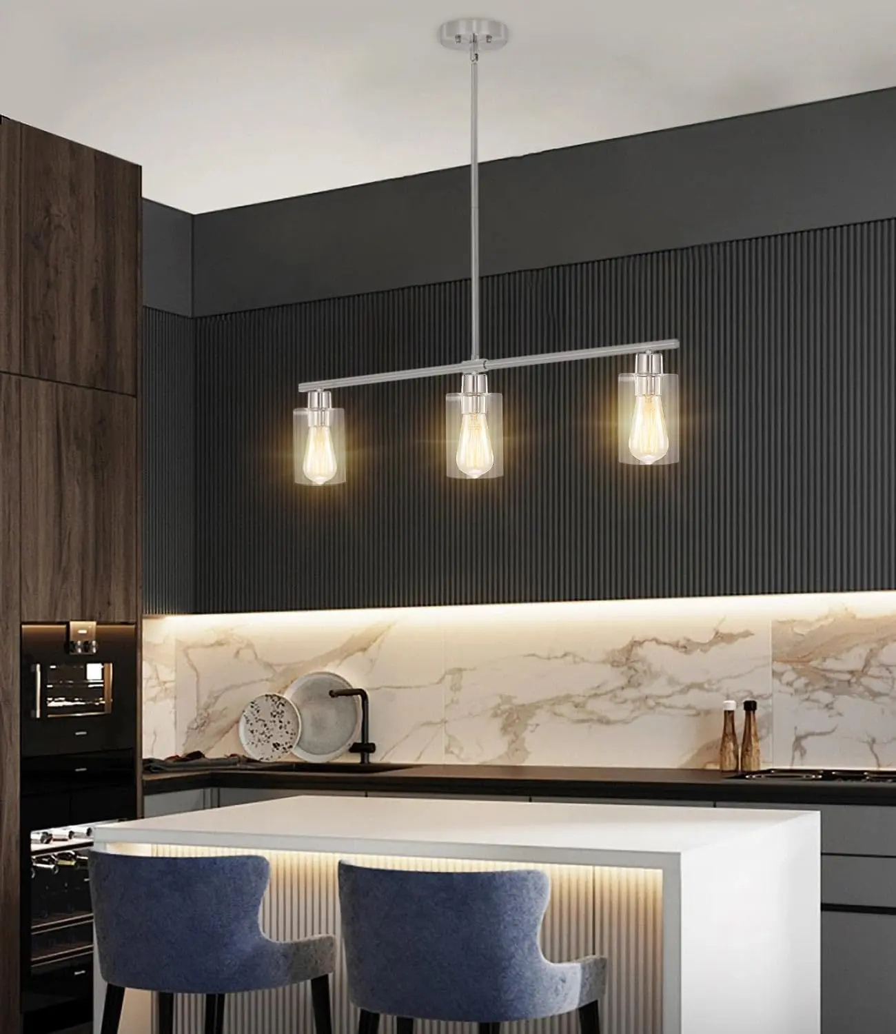 Linear Modern Kitchen Pendant Light - Image 4
