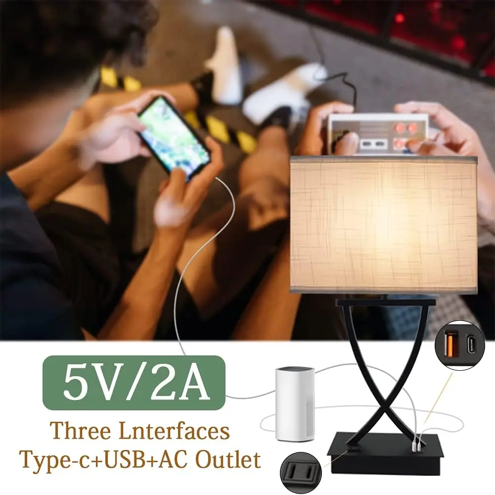 Linen Table Lamp - Image 3