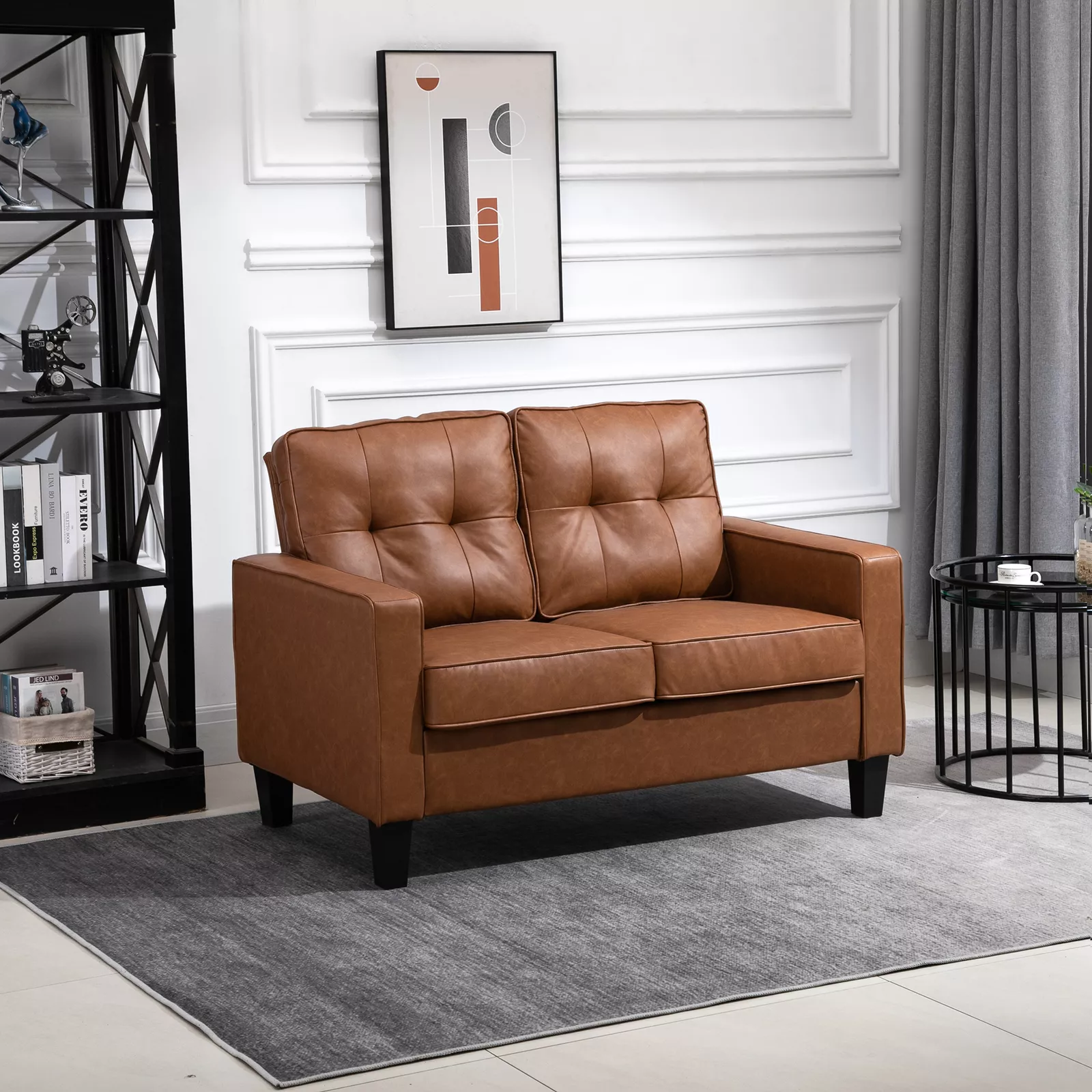 Lloyd Leather Loveseat Sofa