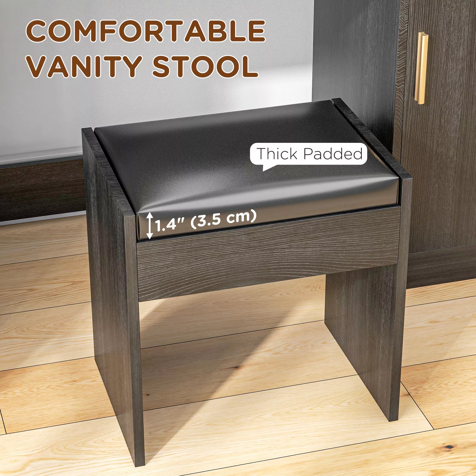 Lloyd Vanity Dressing Table With Stool - Image 6