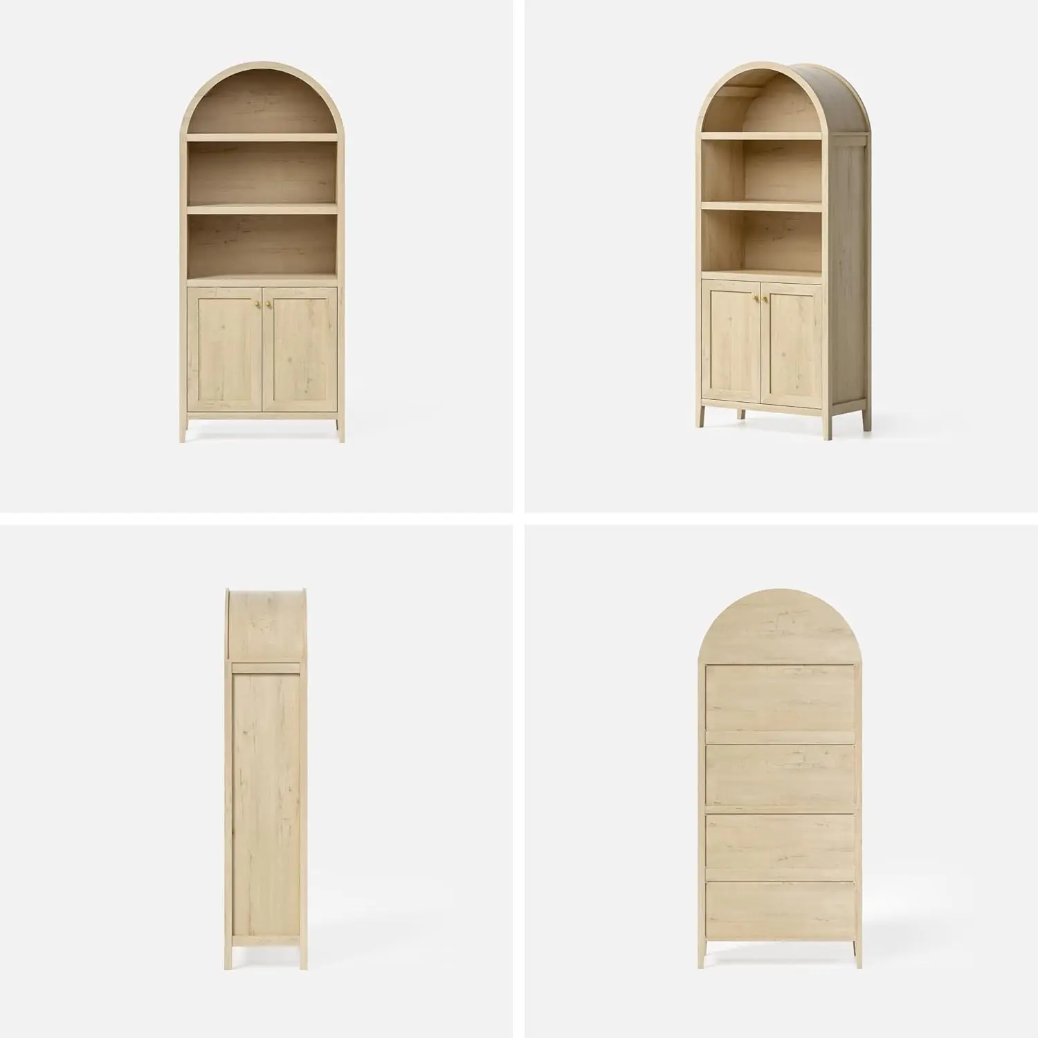 Lois Tall Arched Storage Display Cabinet - Image 5