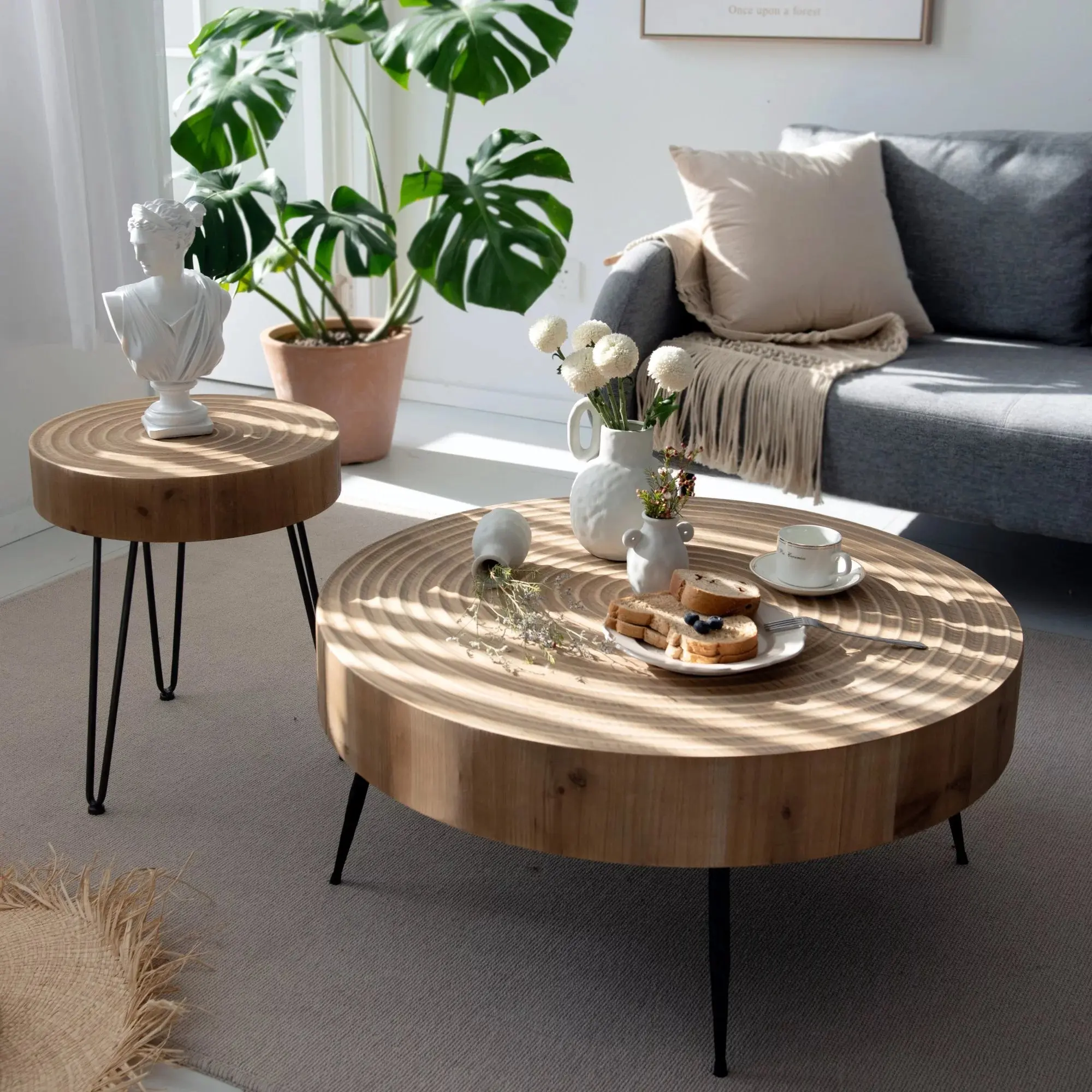 Lori Modern Farmhouse Nesting Coffee Table - Image 2