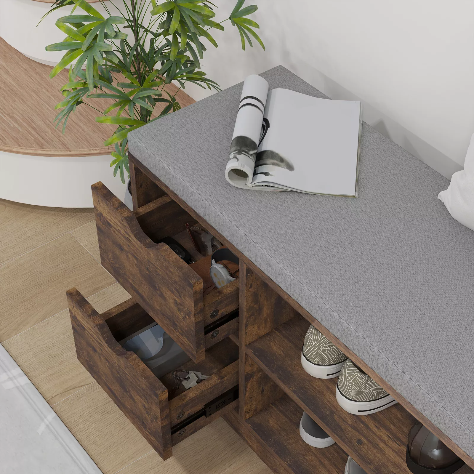 Louis Entryway Storage Bench - Image 6