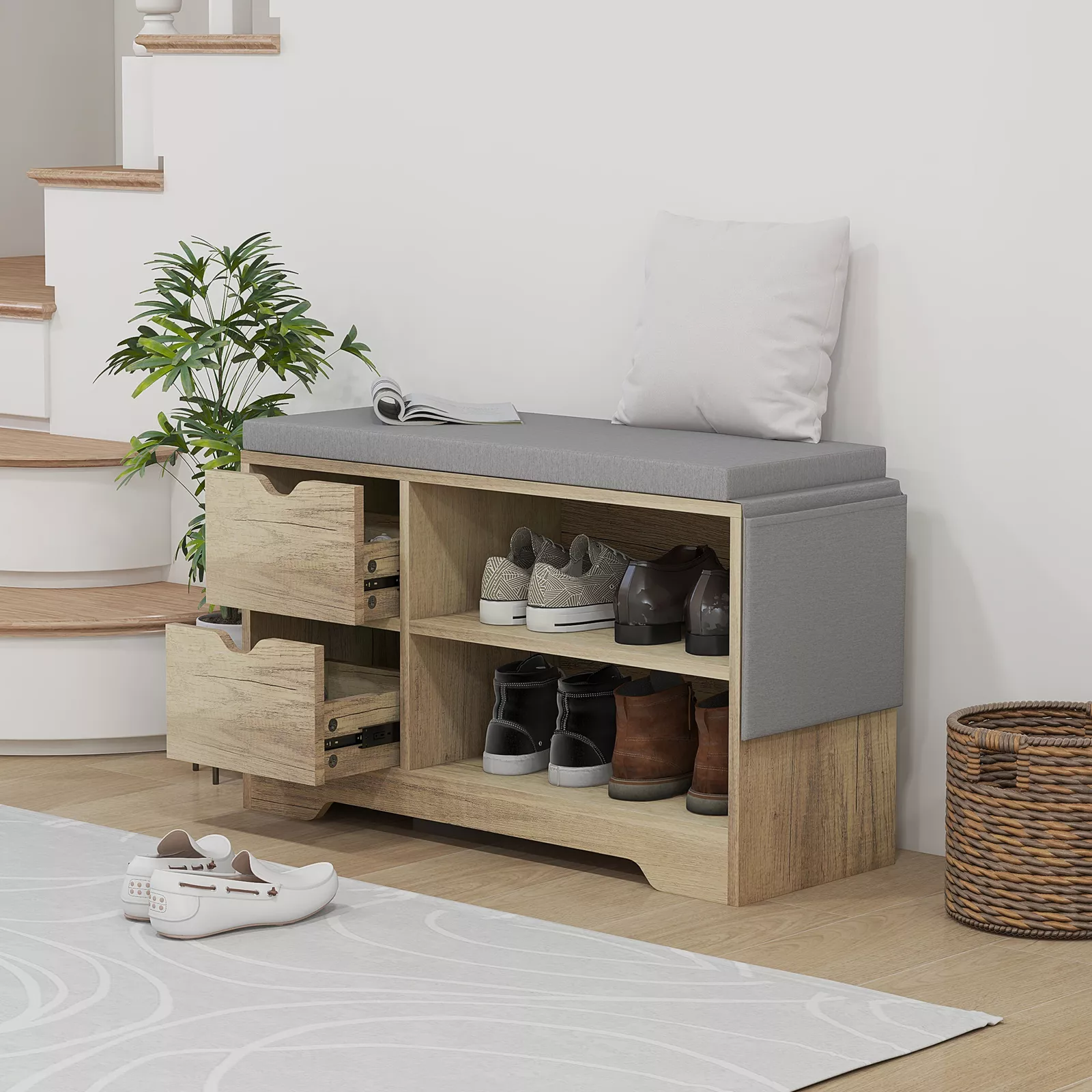 Louis Entryway Storage Bench - Image 9