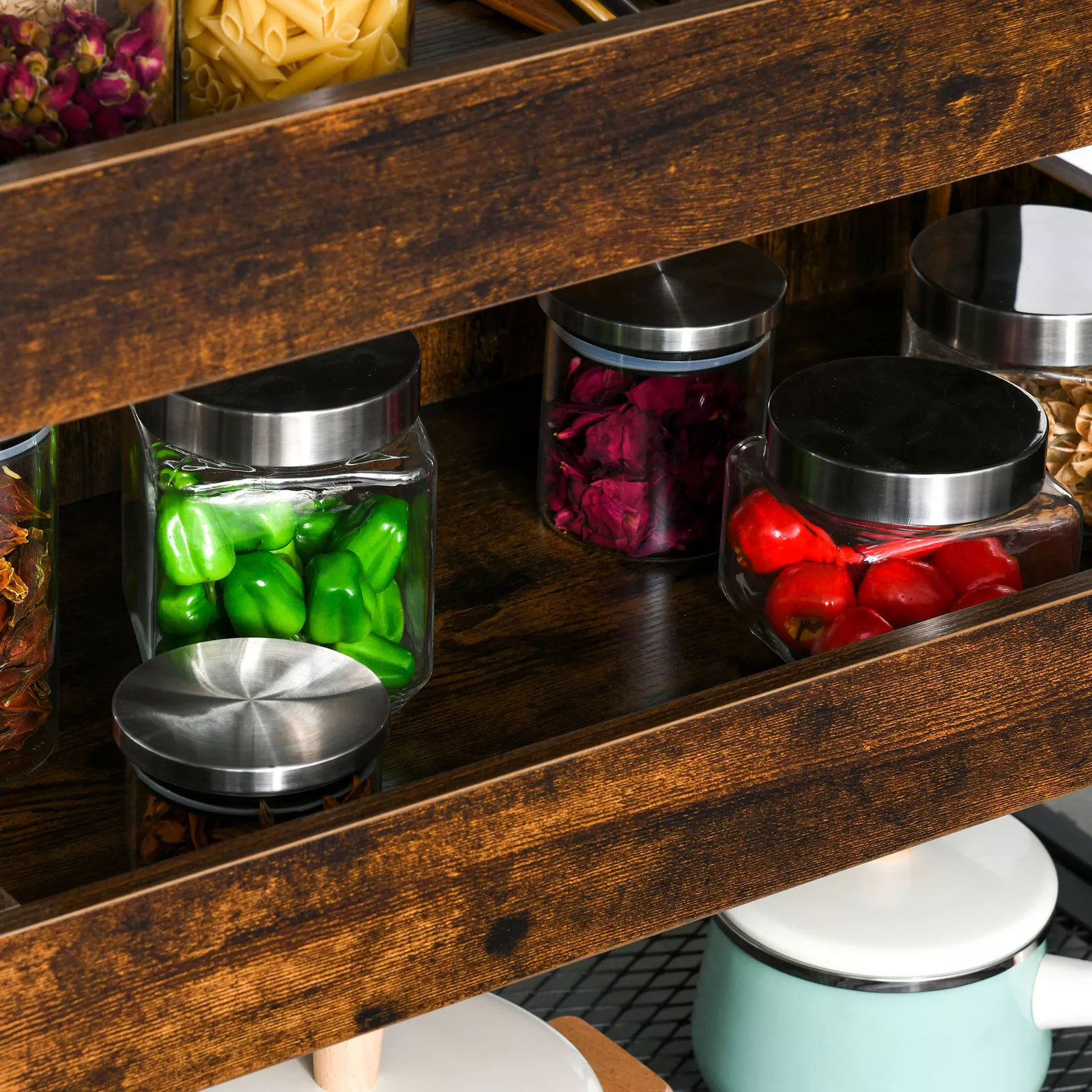 Lozano Portable Kitchen Island Cart - Image 8