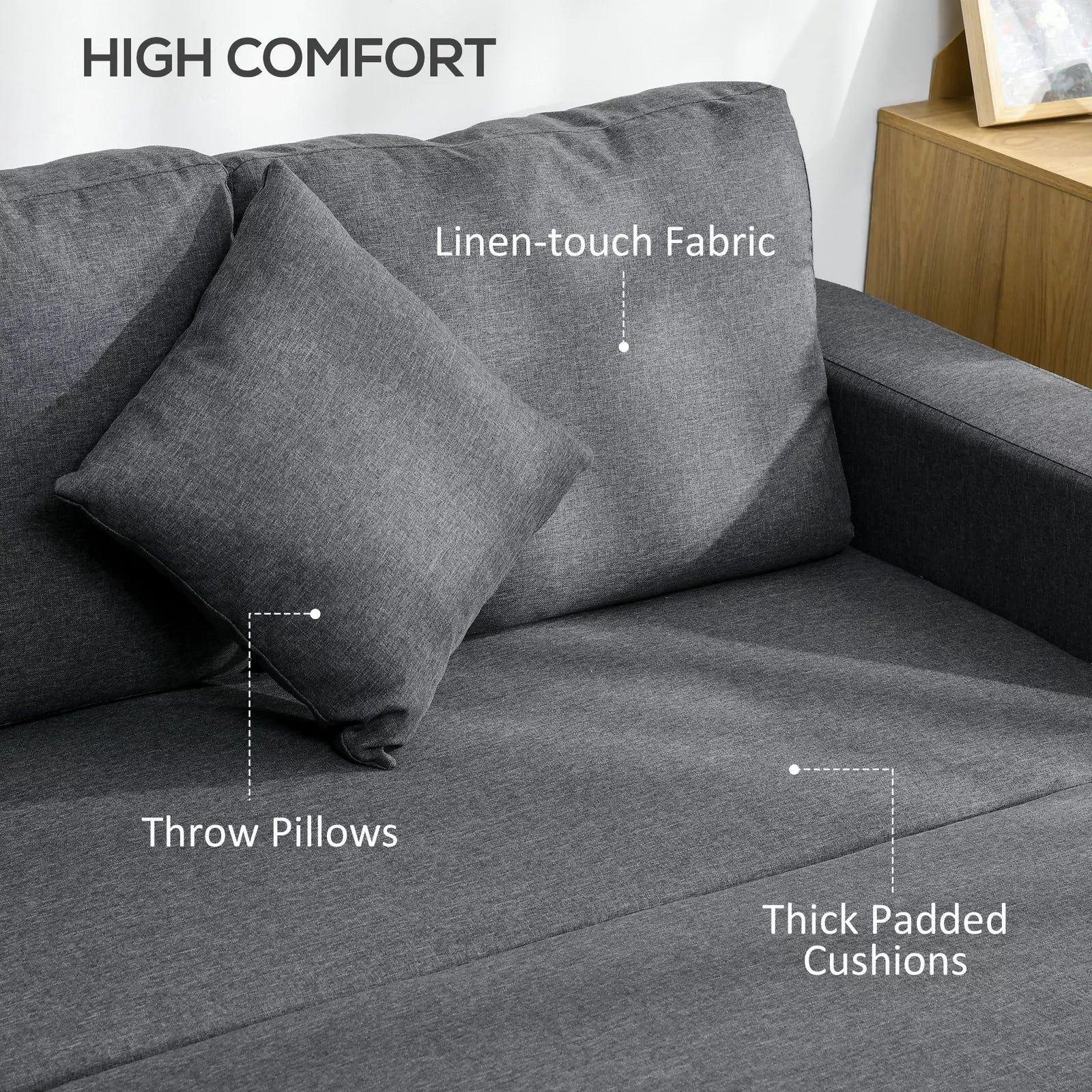 Luisa 3 Seater Corner Sofa Bed With Storage - Image 6