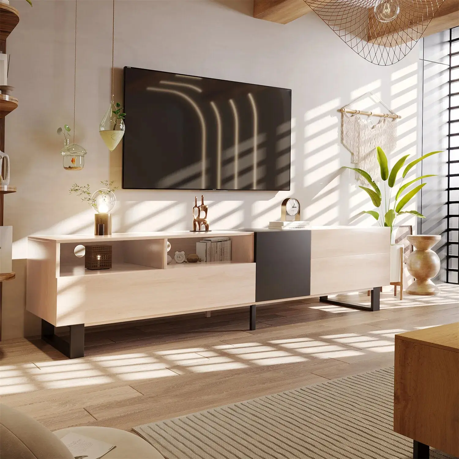 Lula Scandinavian TV Media Cabinet Console - Image 9