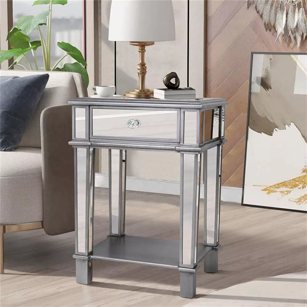 Lynch Mirrored Sofa Side End Table