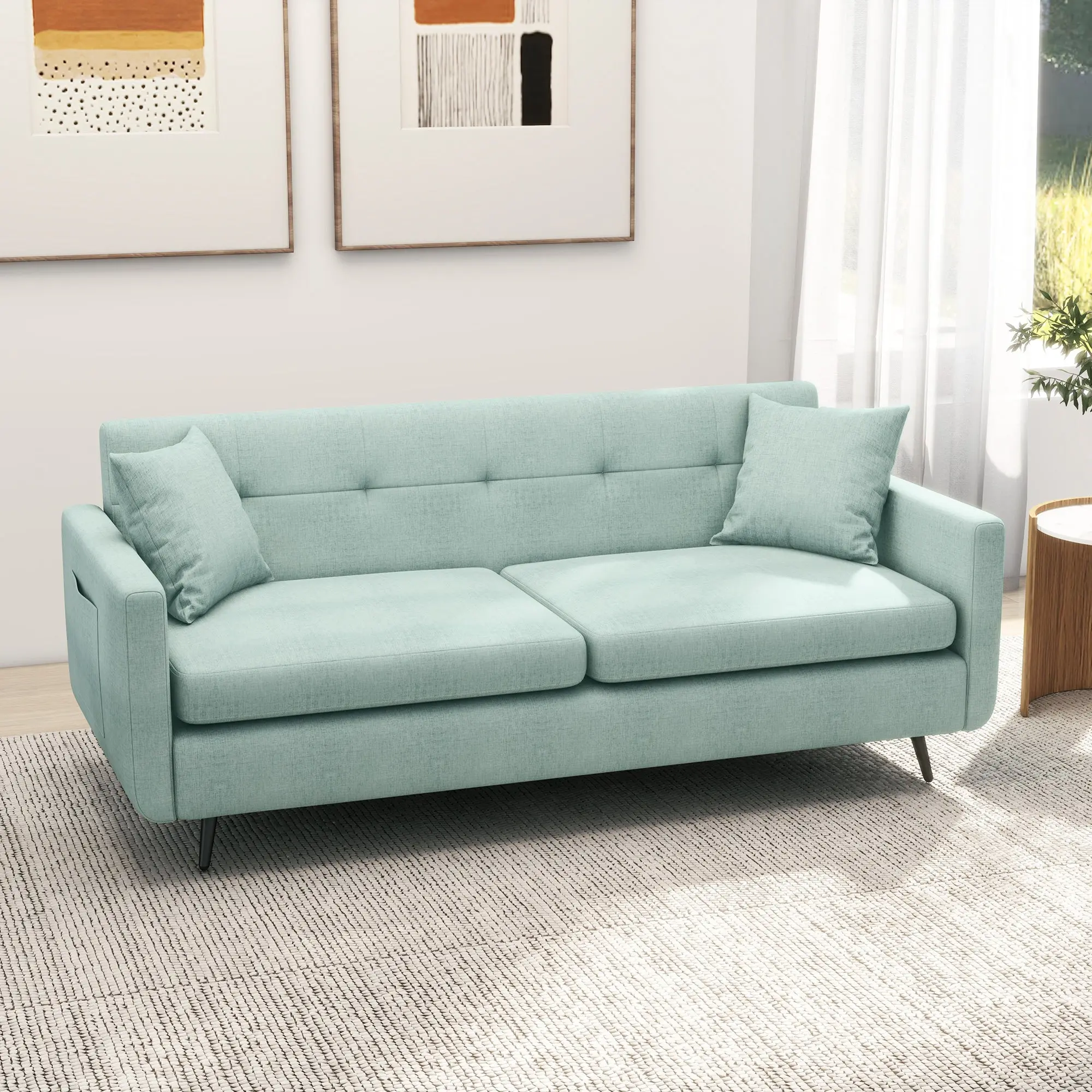 Lyndon Small 2 Seater Loveseat Sofa