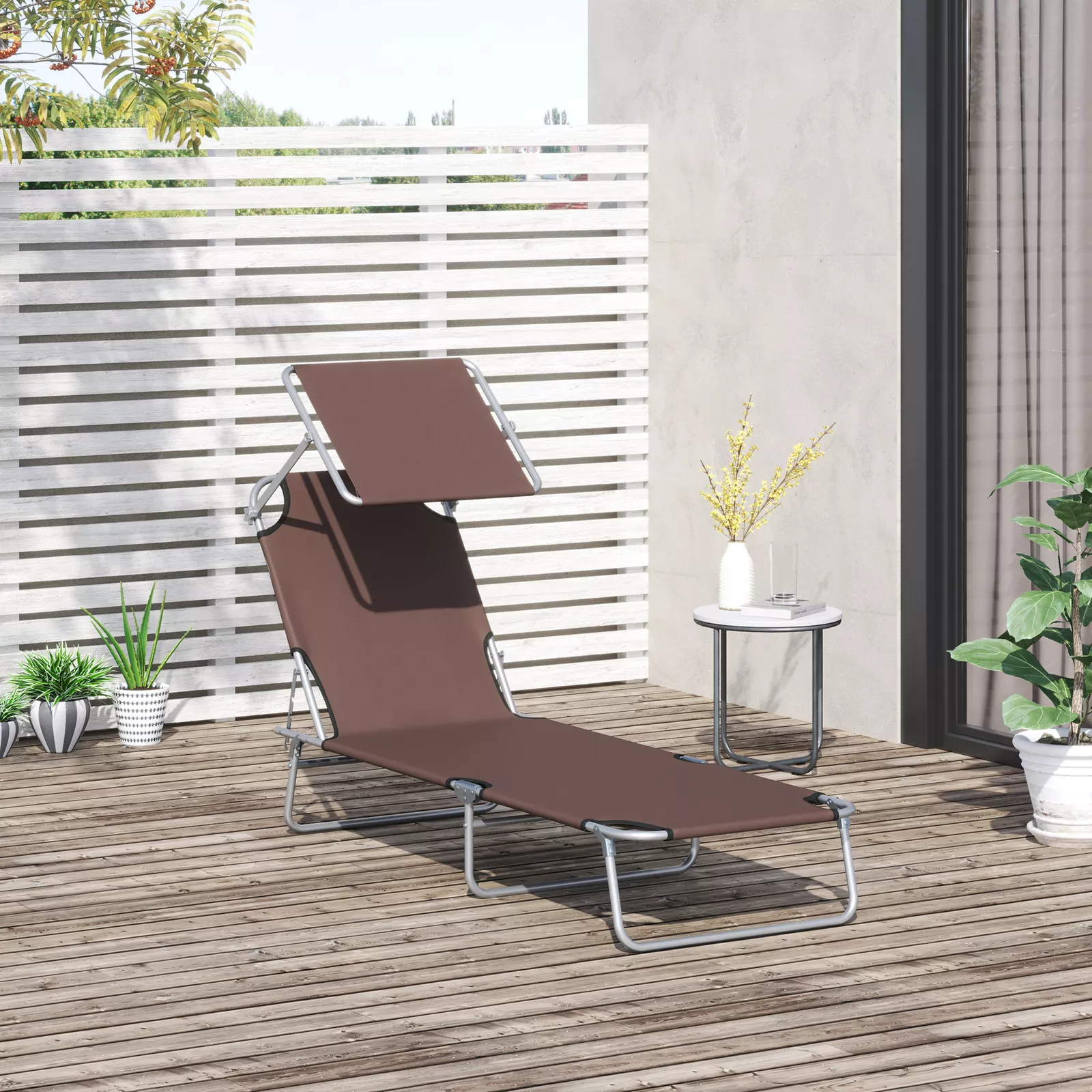 Macias Portable Outdoor Lounge Chair - Image 8