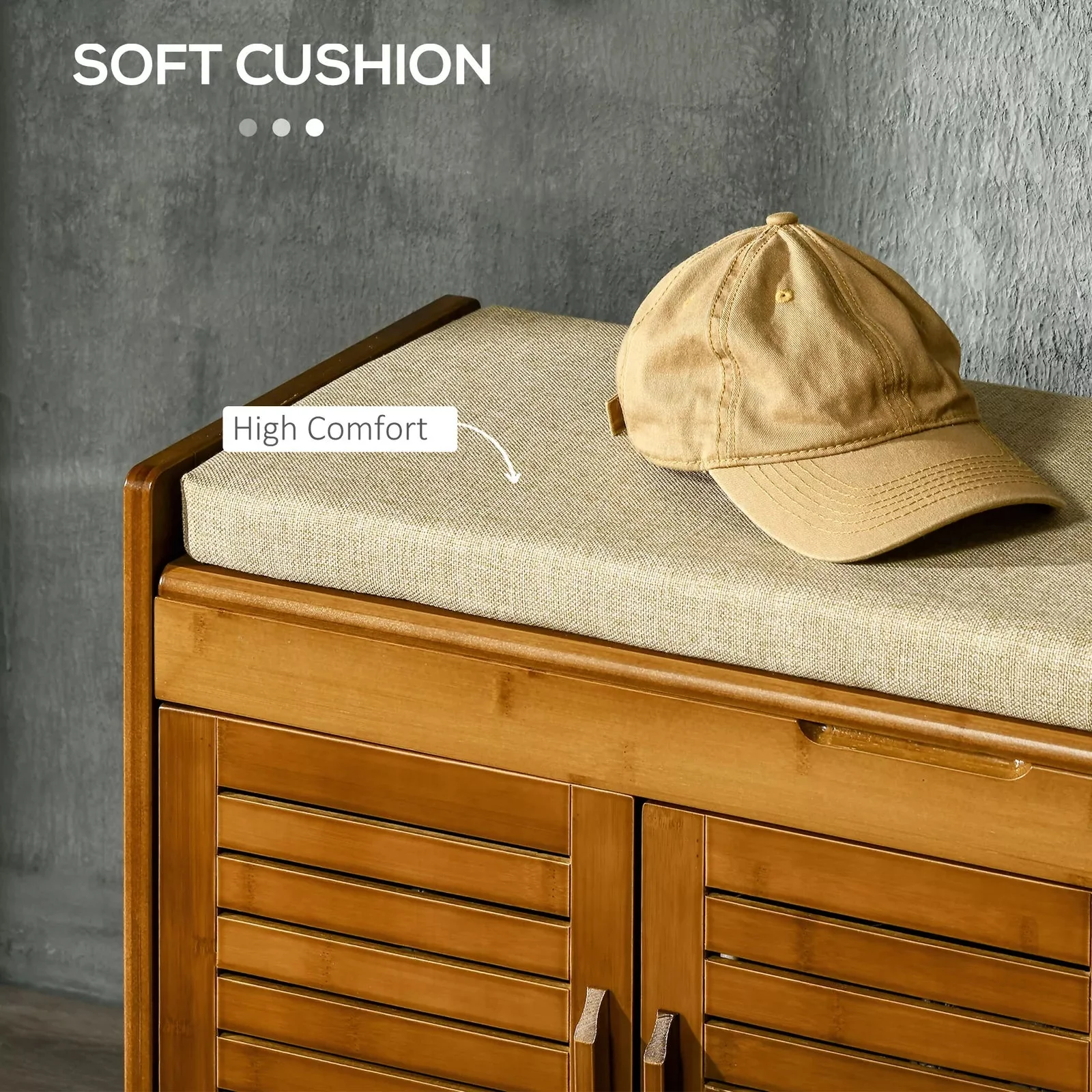 Mahir Entryway Shoe Storage Bench - Image 4