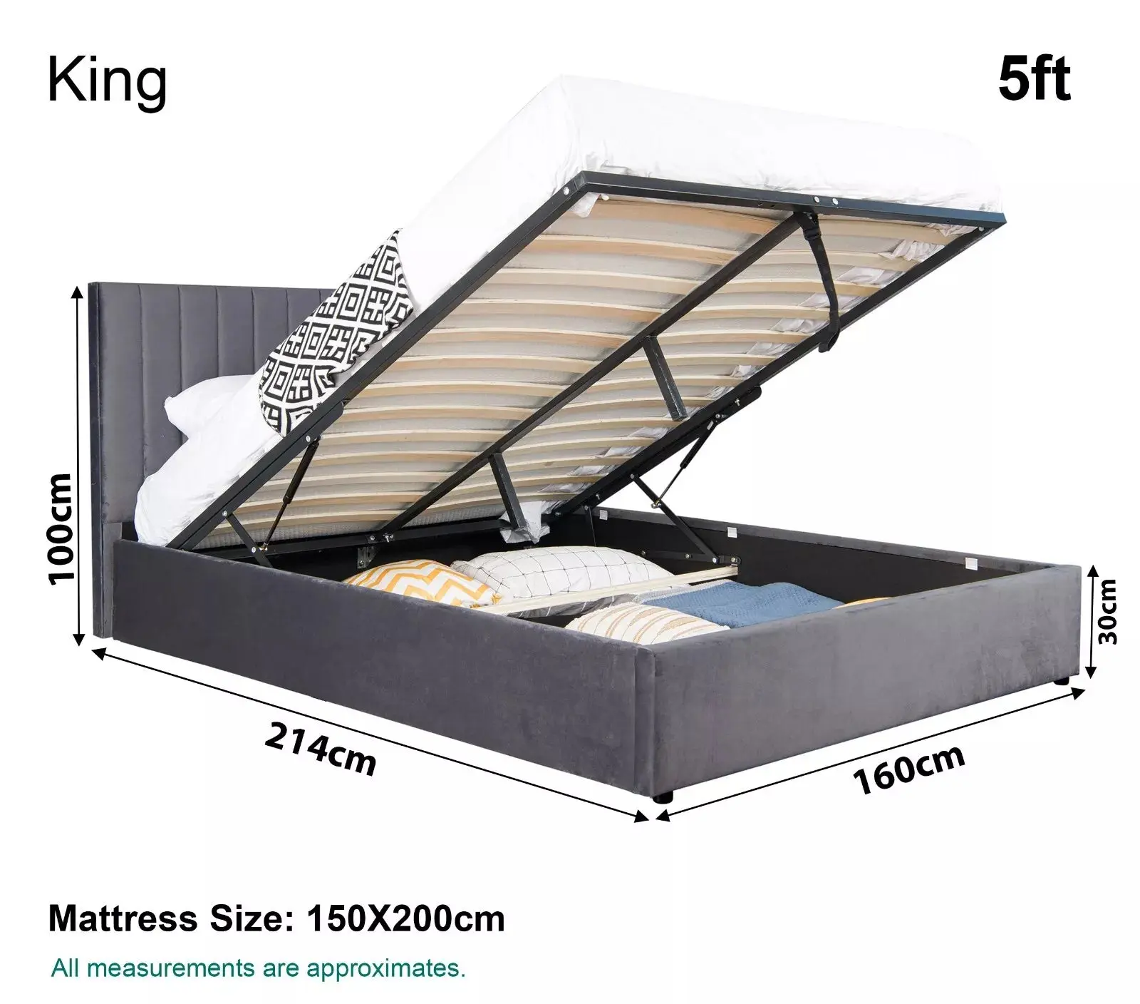 Maisey Ottoman Bed Frame - Image 10