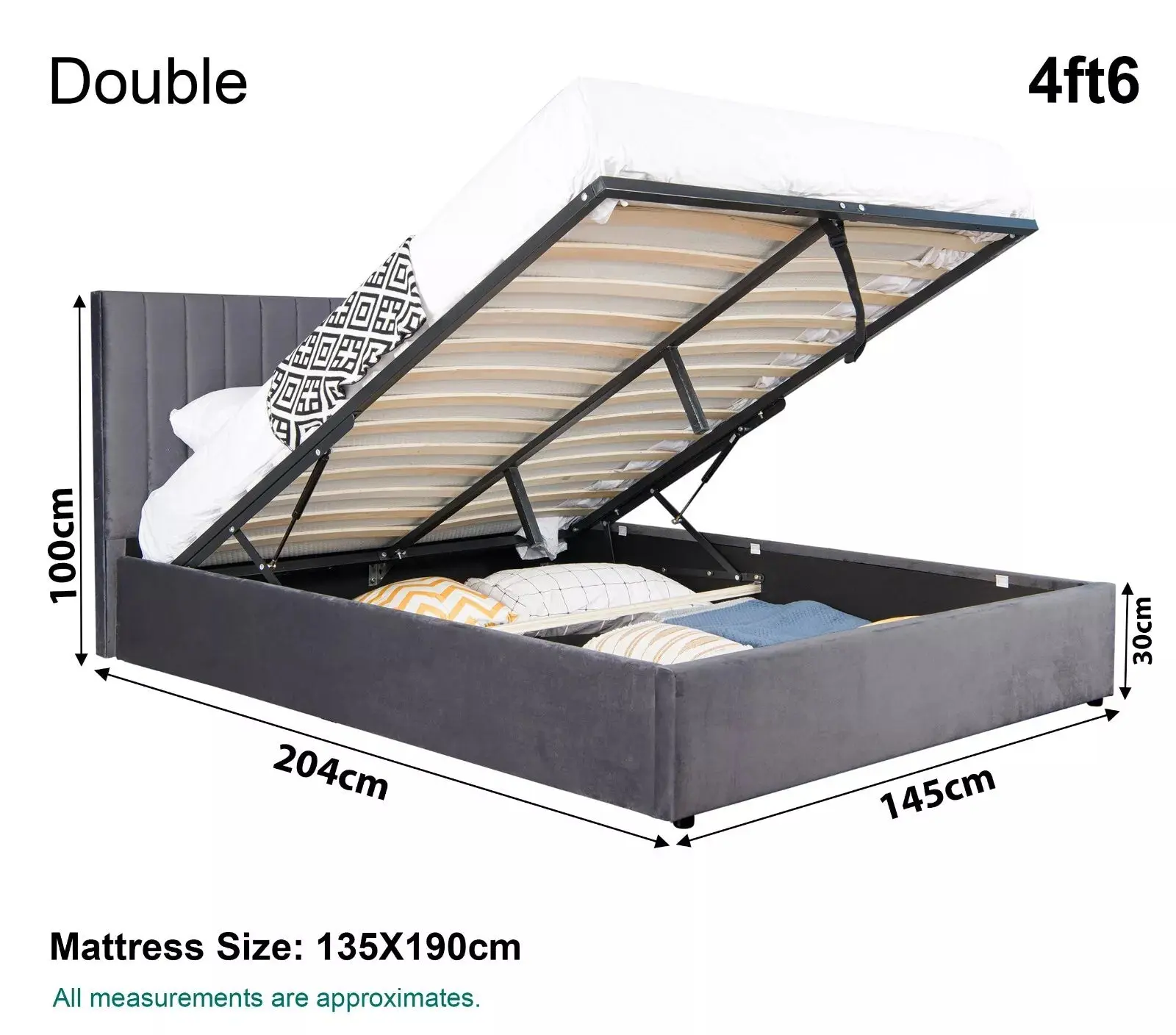 Maisey Ottoman Bed Frame - Image 11