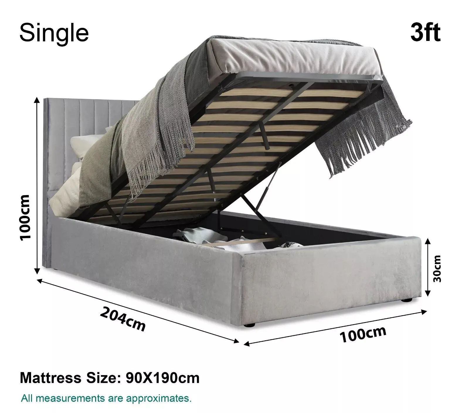 Maisey Ottoman Bed Frame - Image 7