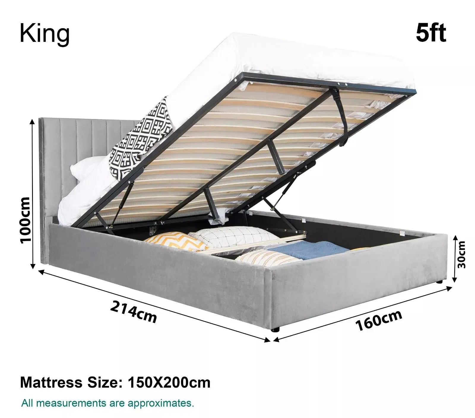 Maisey Ottoman Bed Frame - Image 9