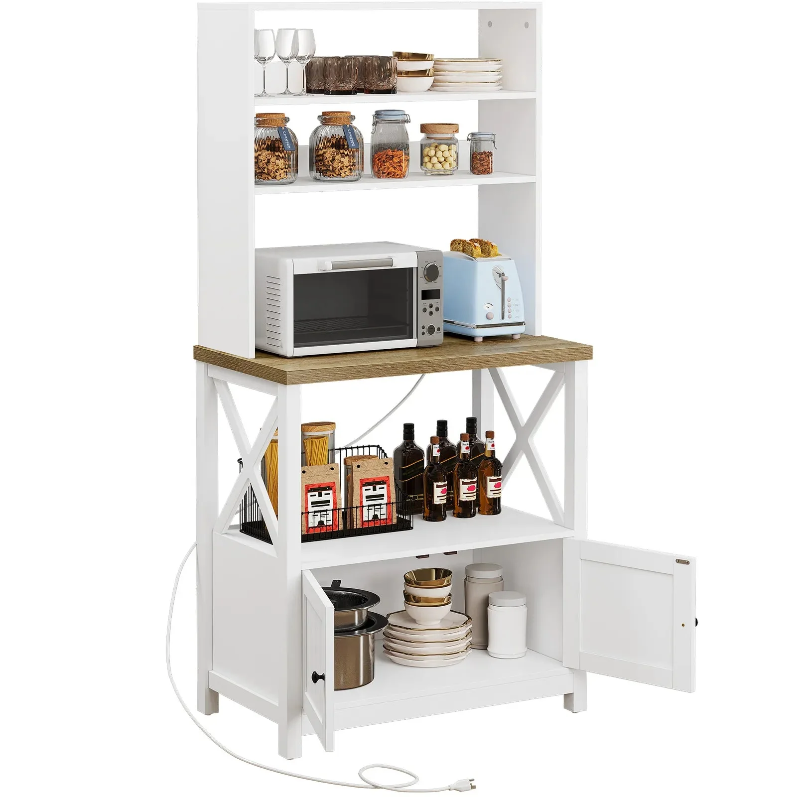 Mari Bakers Rack With Cabinet - Image 2