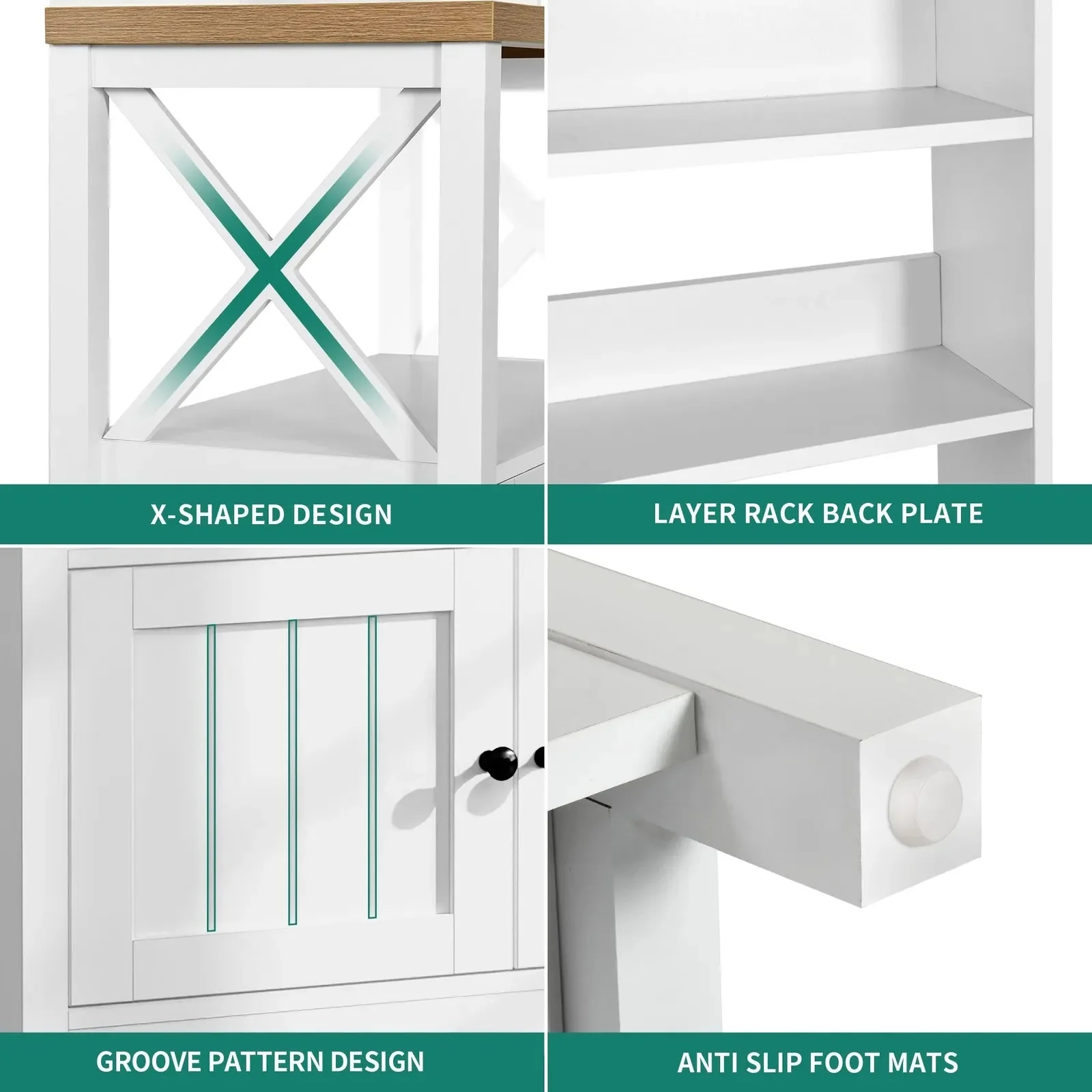Mari Bakers Rack With Cabinet - Image 6