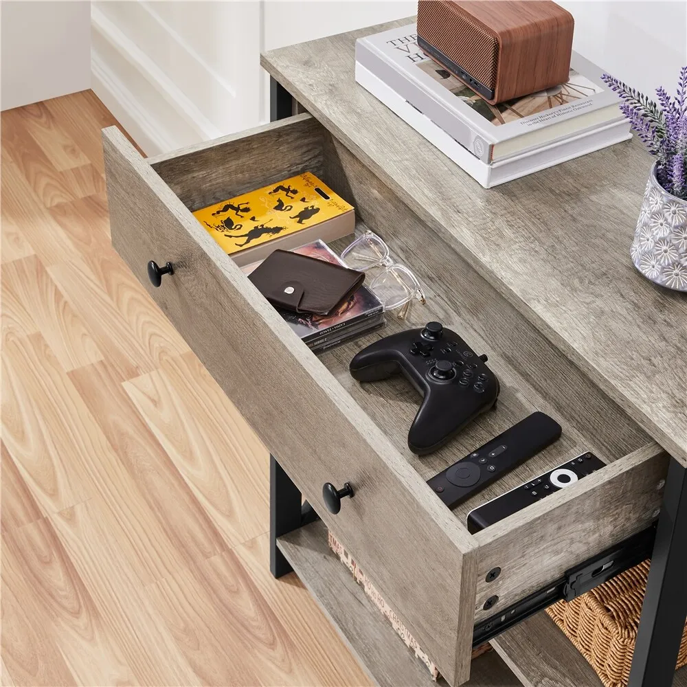 Marion Narrow Hallway Console Table With Drawer - Image 4
