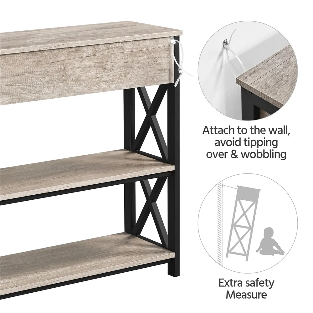 Marion Narrow Hallway Console Table With Drawer - Image 7