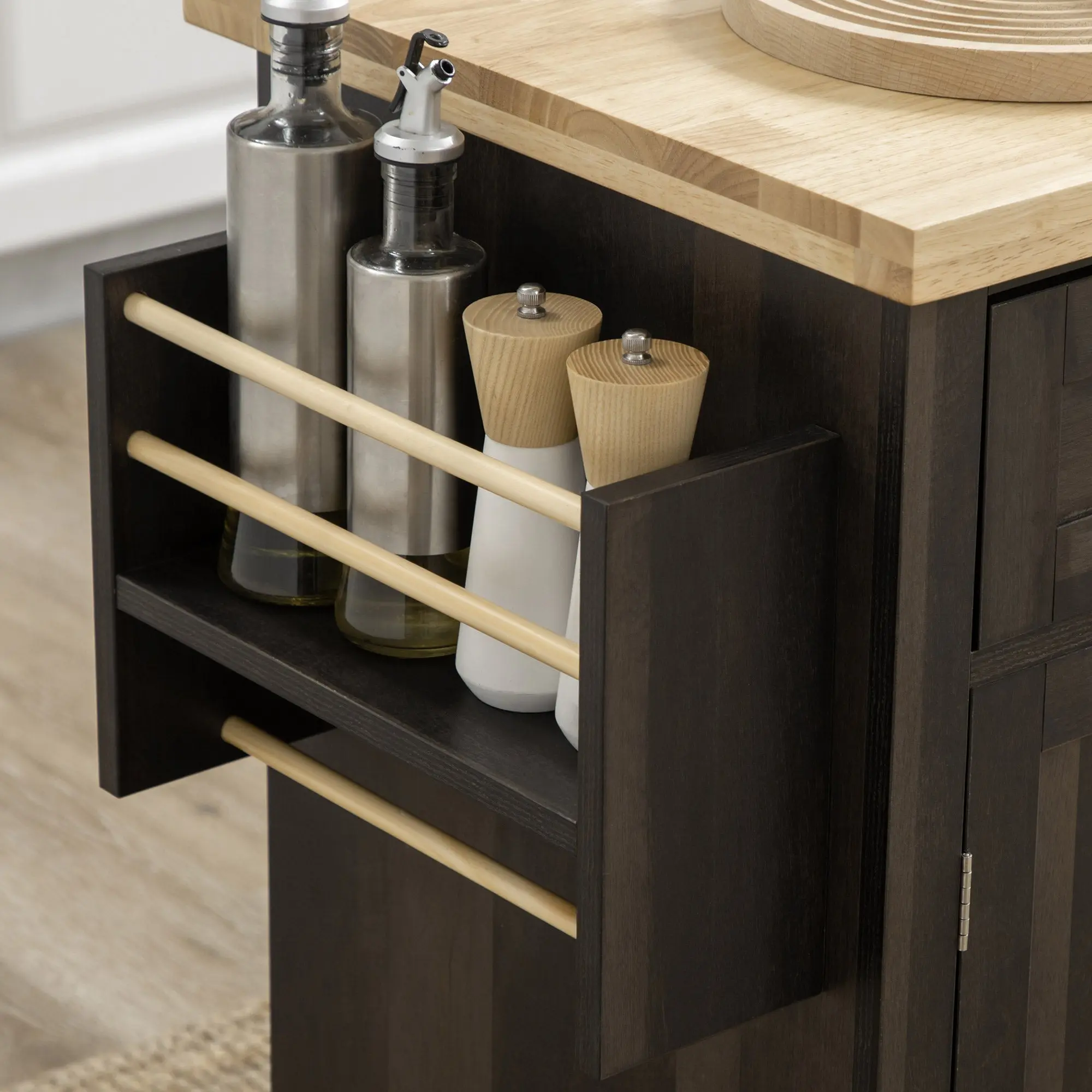 Mark Rolling Kitchen Island Cart - Image 3