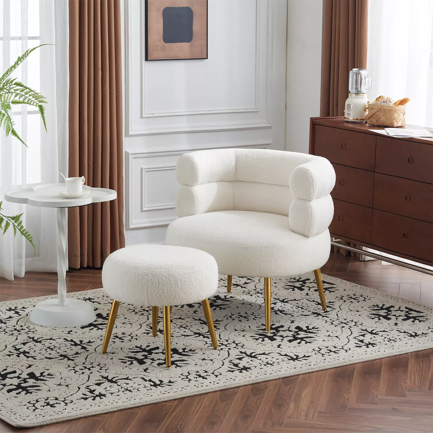 Martin Accent Armchair With Footstool