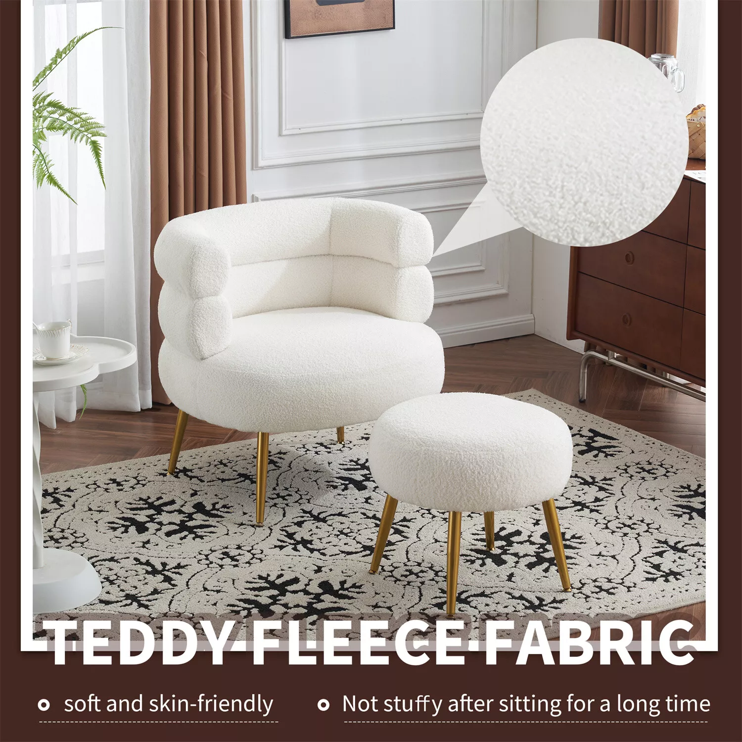 Martin Accent Armchair With Footstool - Image 4