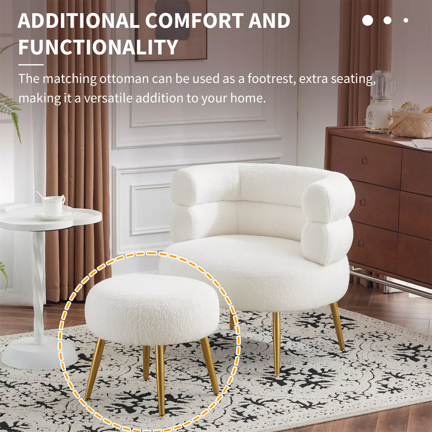 Martin Accent Armchair With Footstool - Image 5
