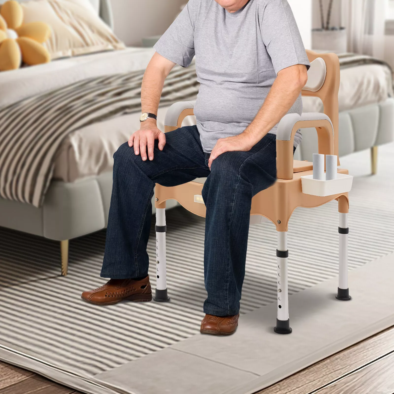 Mccall Adult's Bedside Commode Chair - Image 2