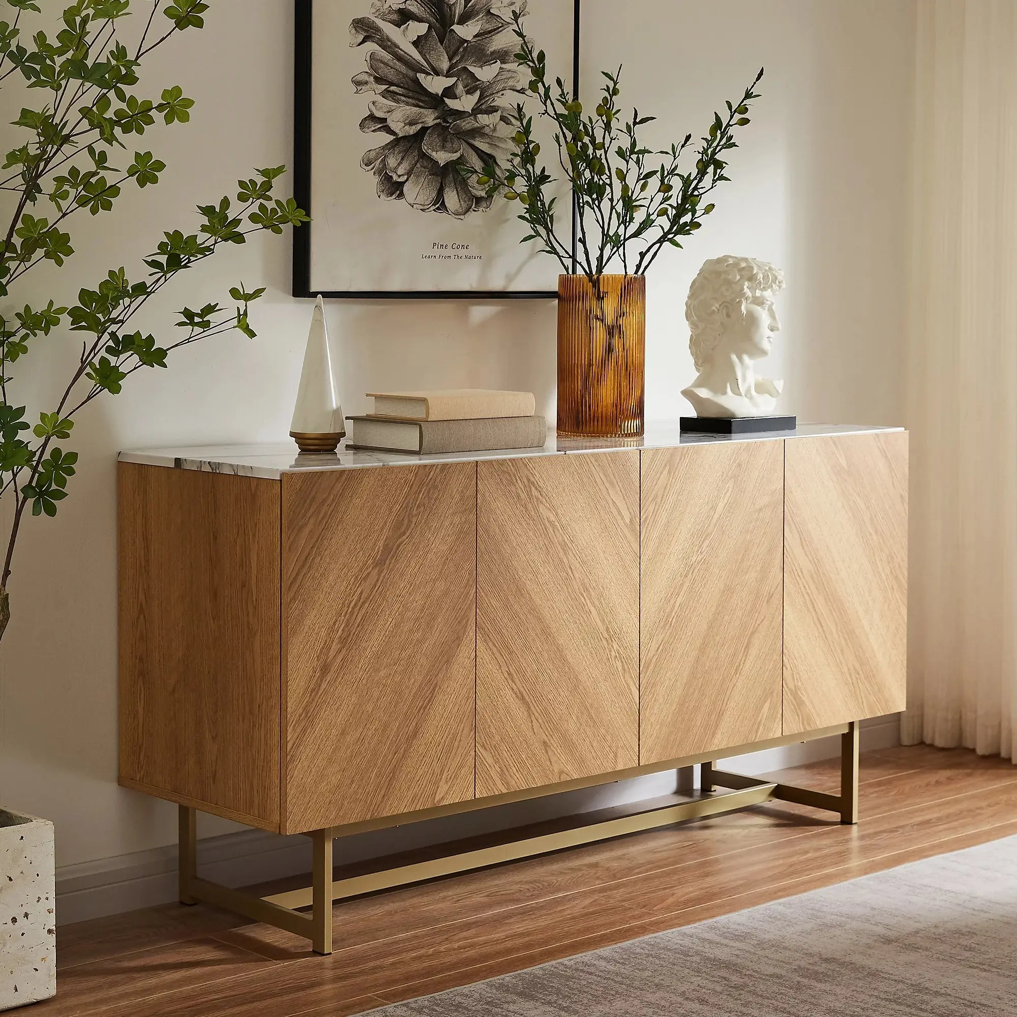 Mccall Mid Century Credenza Cabinet - Image 4