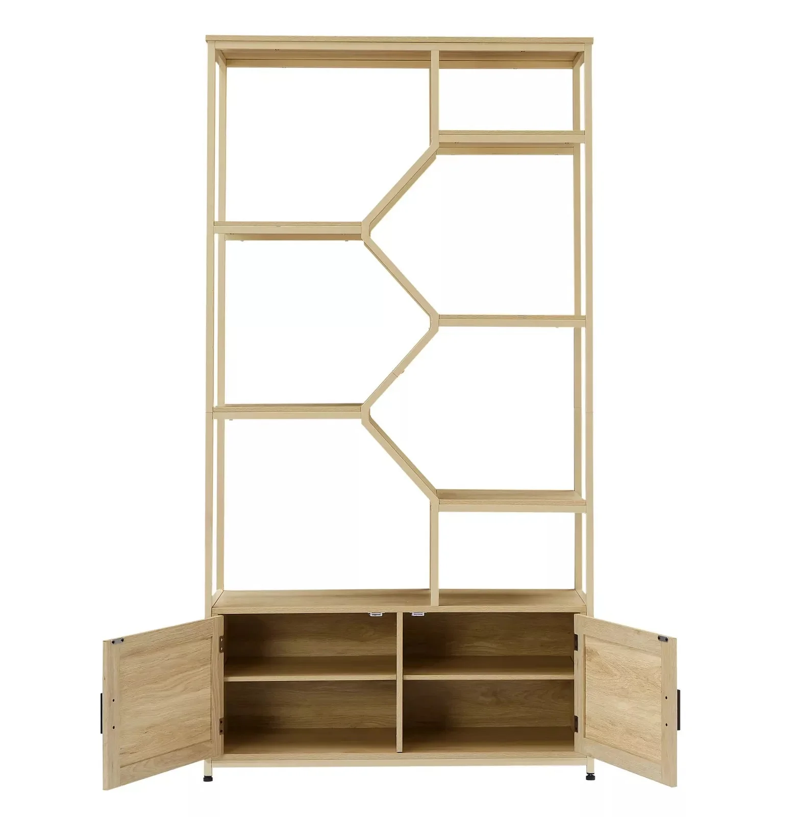 Meyer Tall Rattan Bookcase Bookshelf - Image 4