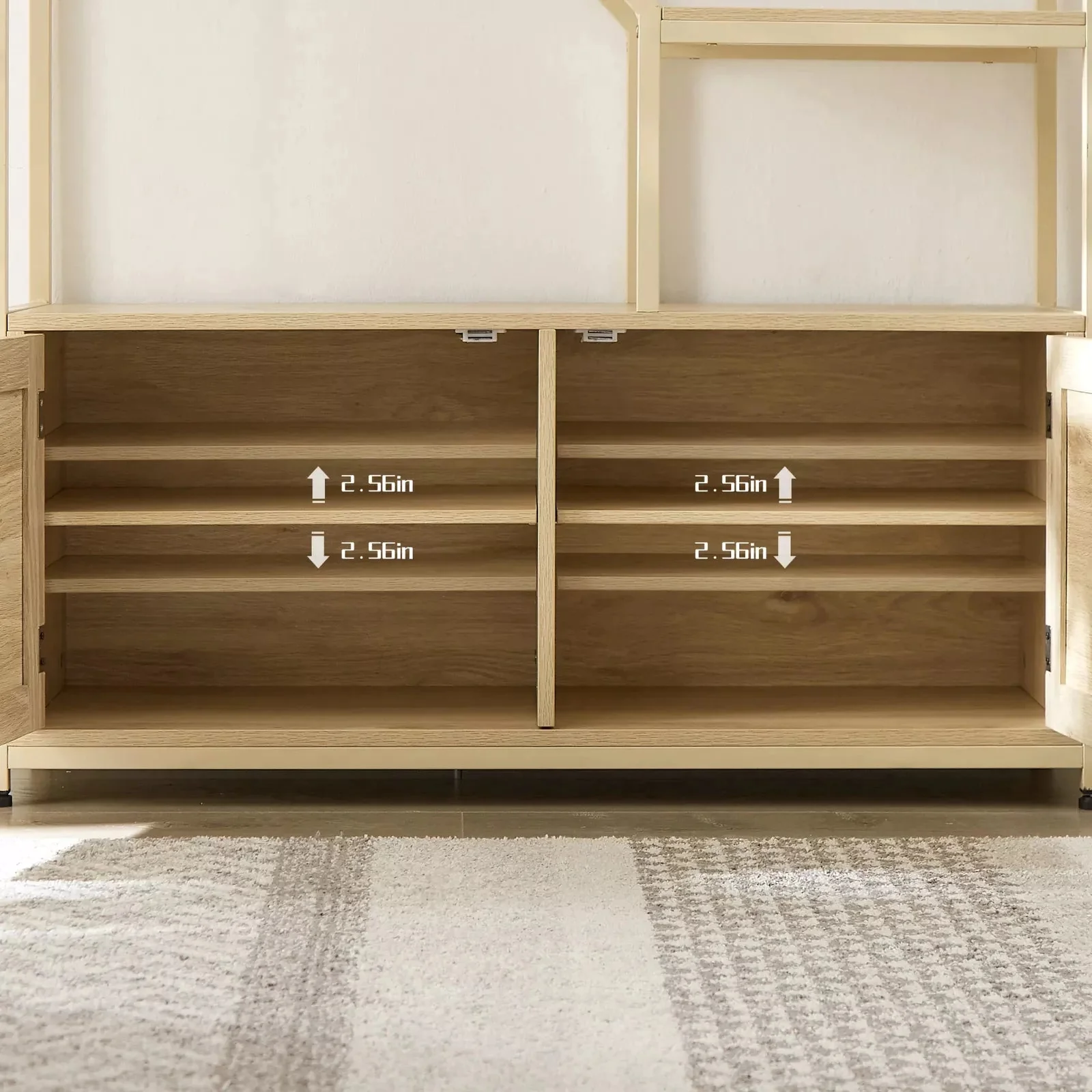 Meyer Tall Rattan Bookcase Bookshelf - Image 9