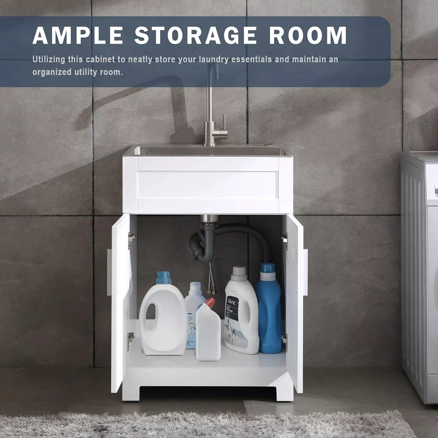 Meyer Utility Laundry Sink Cabinet - Image 4