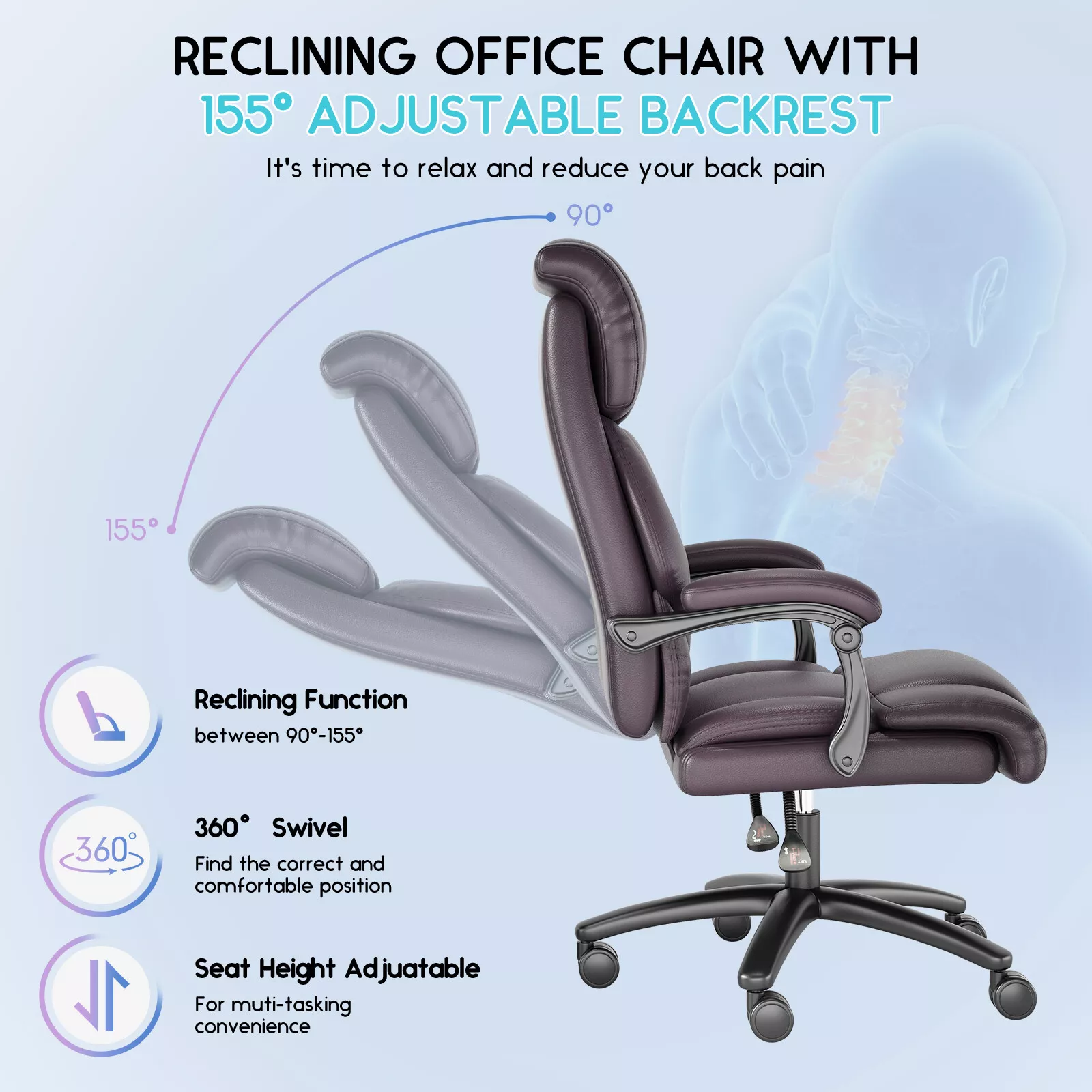 Meyers Big & Tall Ergonomic Office Chair - Image 5