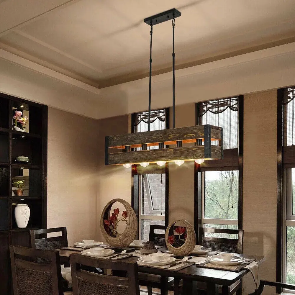 Milk Box Farmhouse Dining Room Chandelier