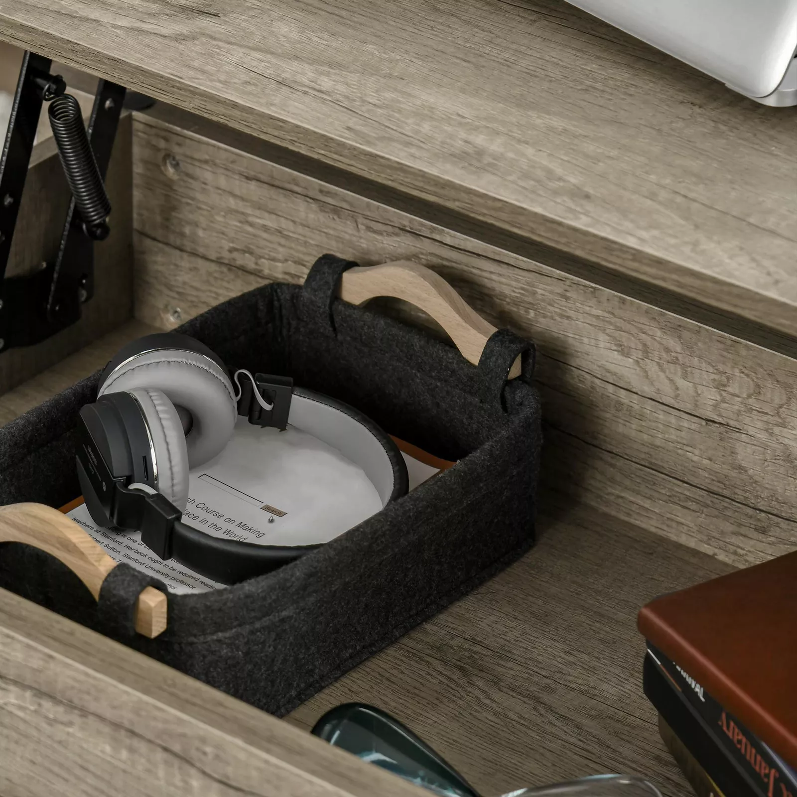 Milton Lift Top Coffee Table With Storage - Image 5