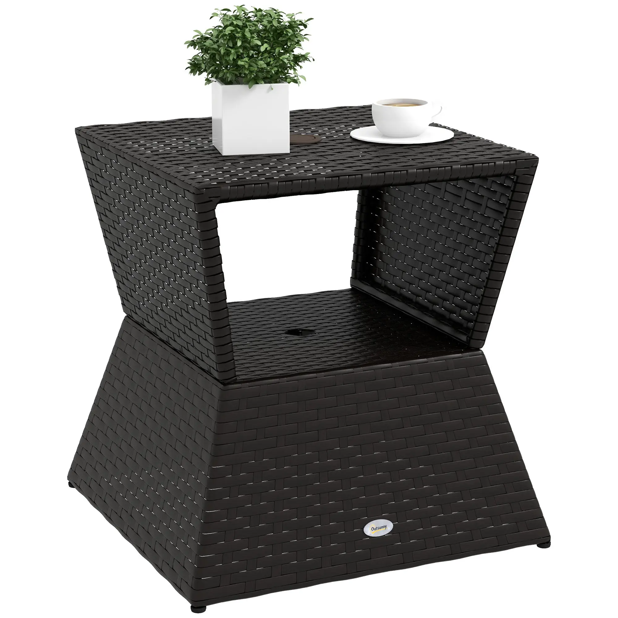 Miranda Rattan Outdoor Coffee Table - Image 2