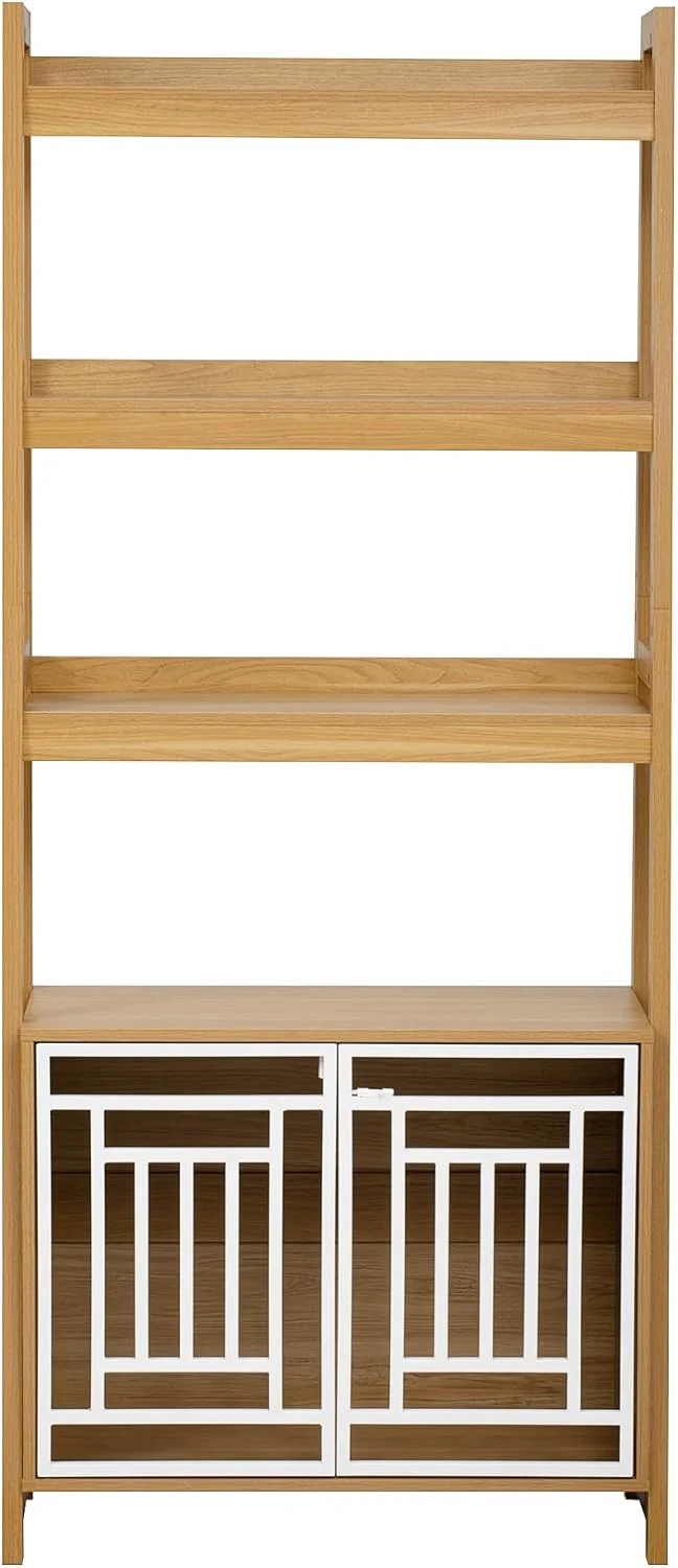Modern 2 IN 1 Dog Furniture Dog Crate Ladder Bookshelf - Image 6