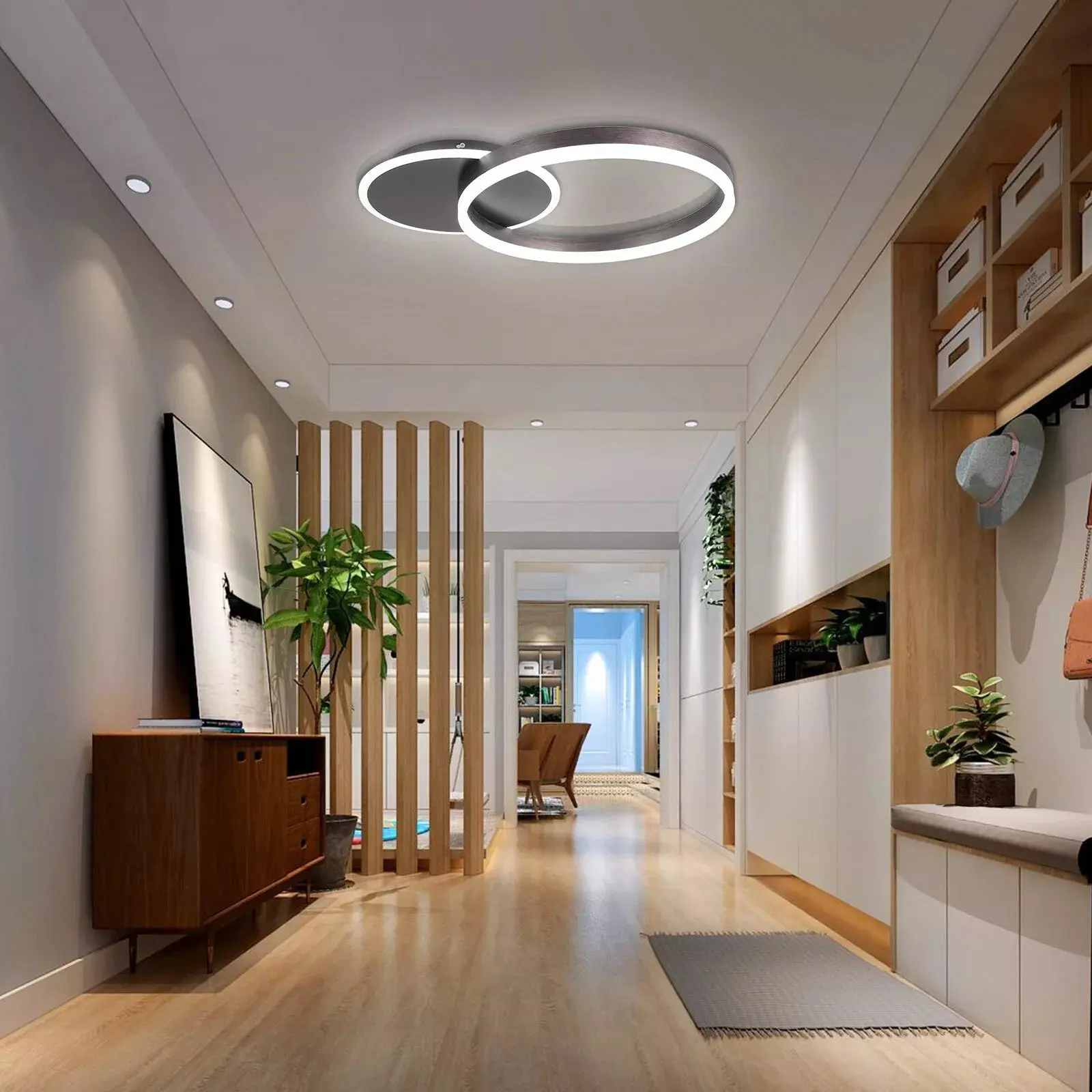 Modern Eclipse Flush Mount Ceiling Light - Image 2