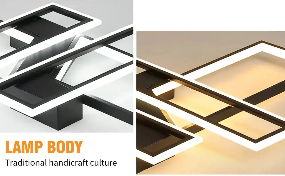 Modern Geometric Flush Mount Ceiling Light - Image 4