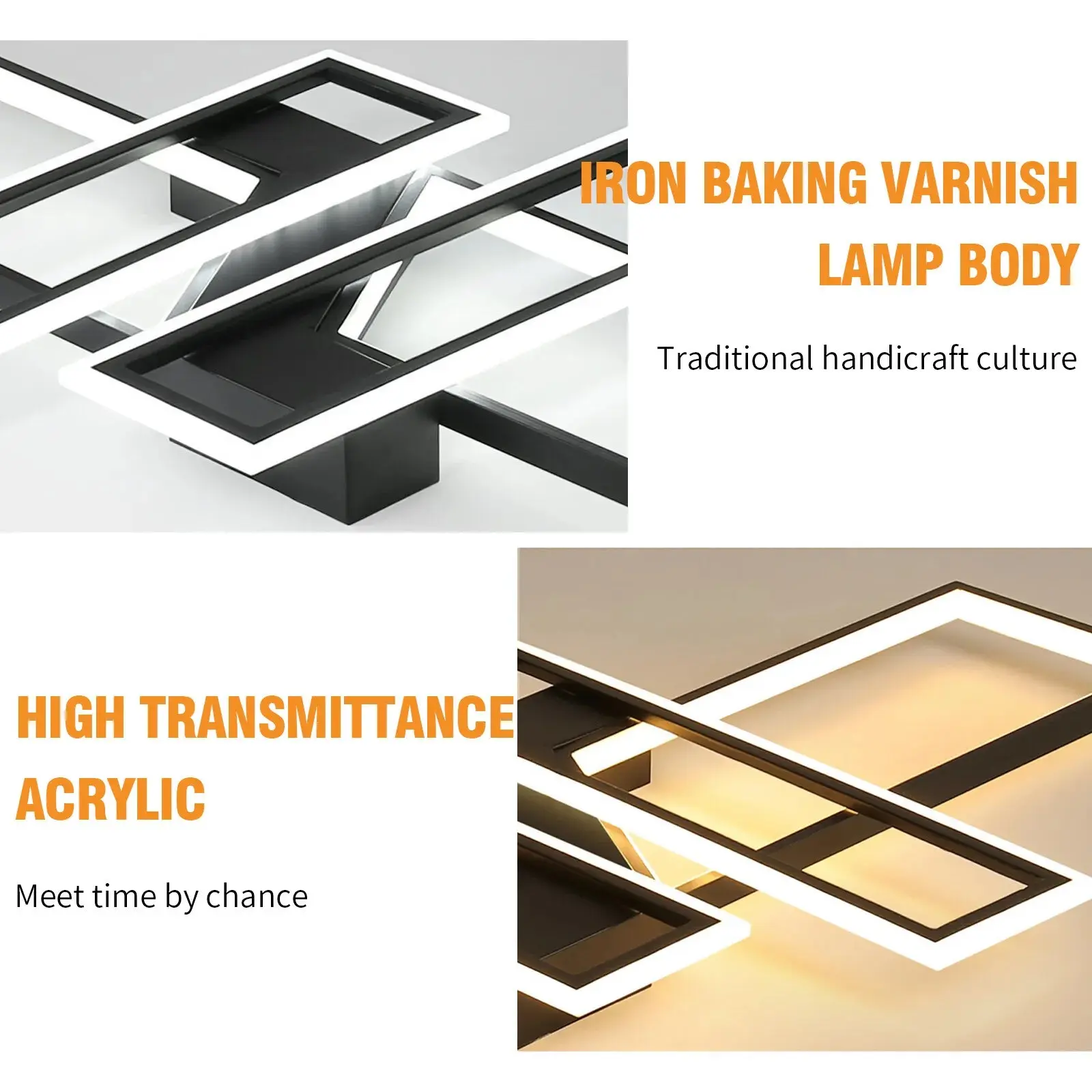 Modern Geometric Flush Mount Ceiling Light - Image 5