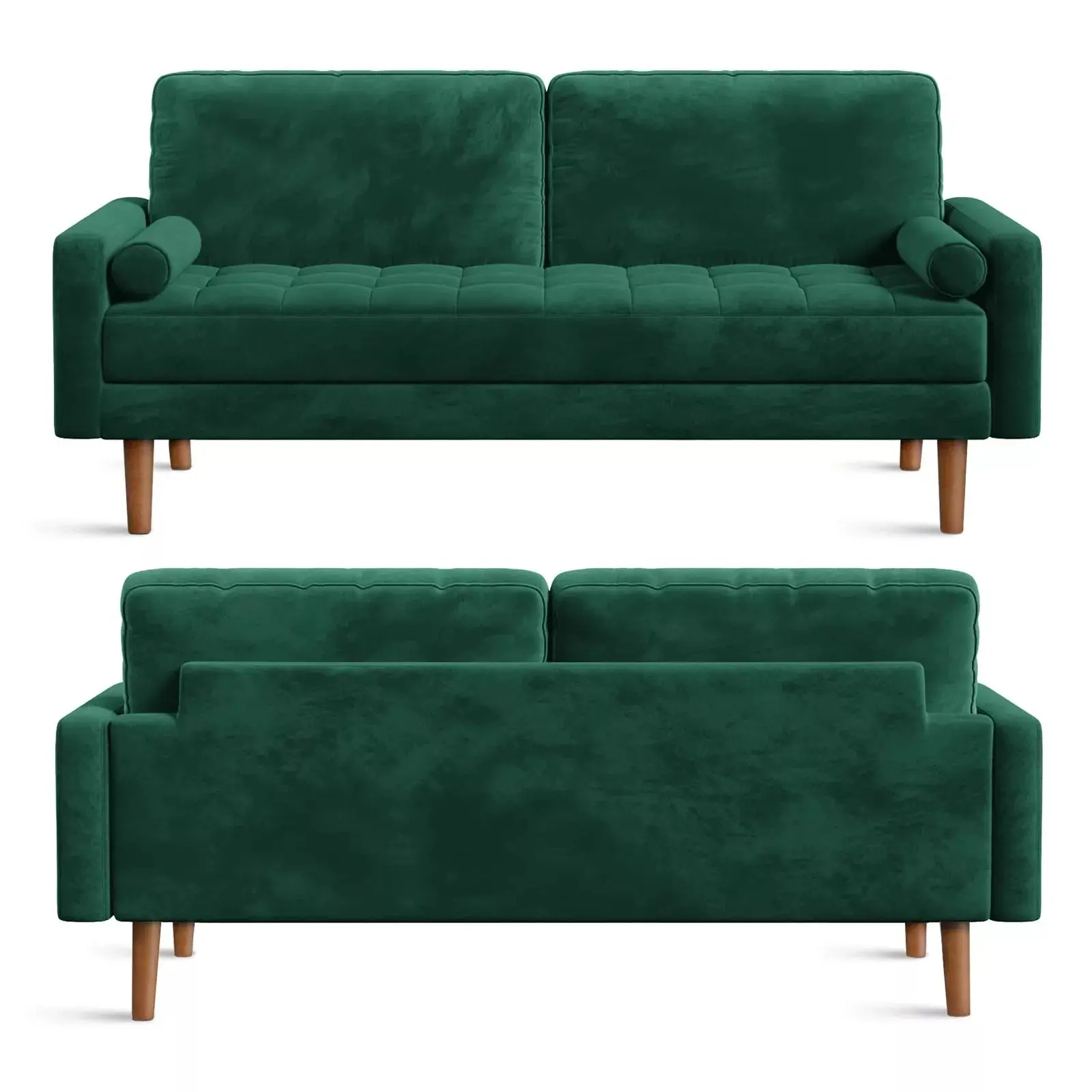 Modern Green Loveseat Couch - Image 5