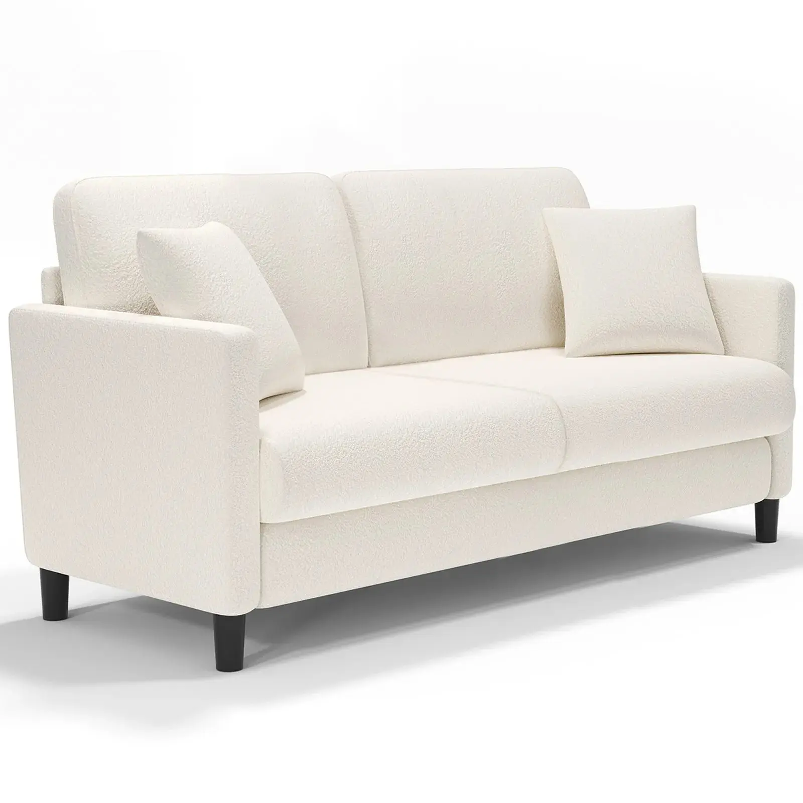 Modern Velvet Loveseat Couch - Image 2
