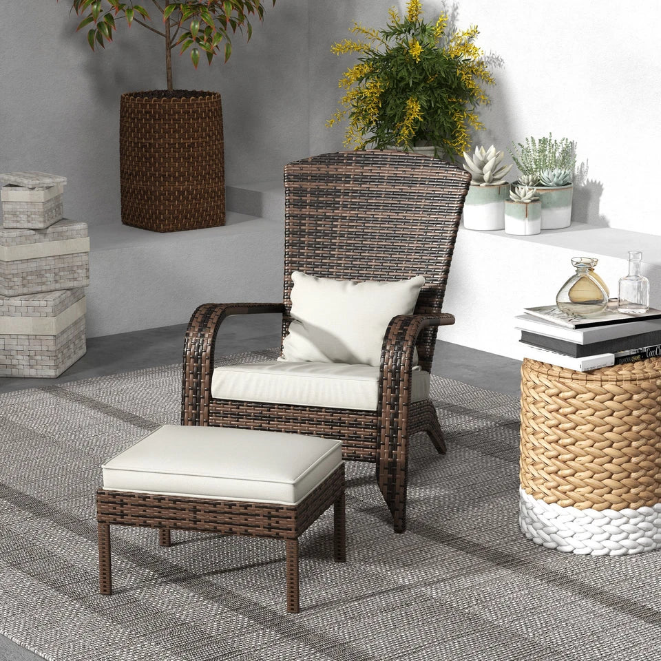 Moore Rattan Adirondack Chair