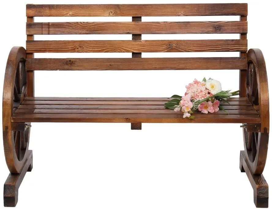 Moran Outdoor Wood Garden Bench - Image 3