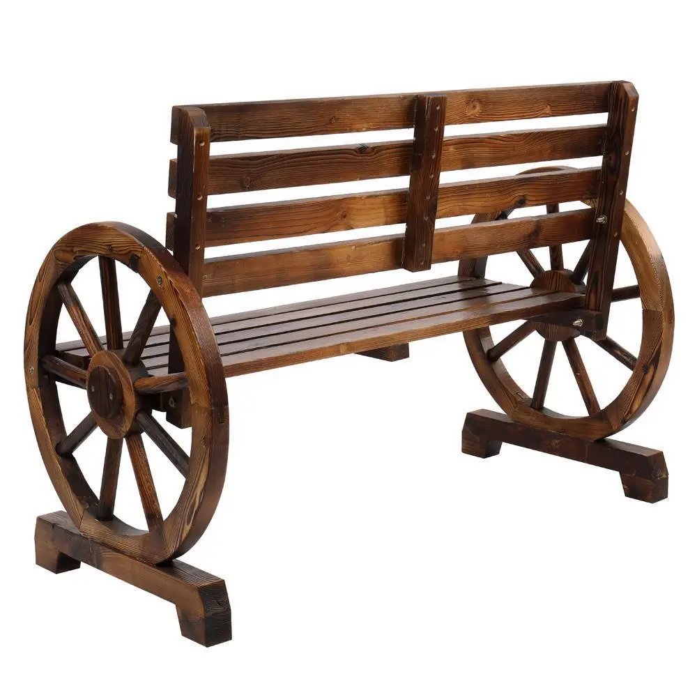 Moran Outdoor Wood Garden Bench - Image 4