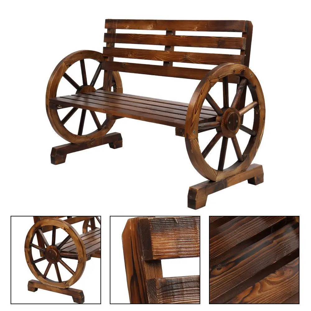 Moran Outdoor Wood Garden Bench - Image 5