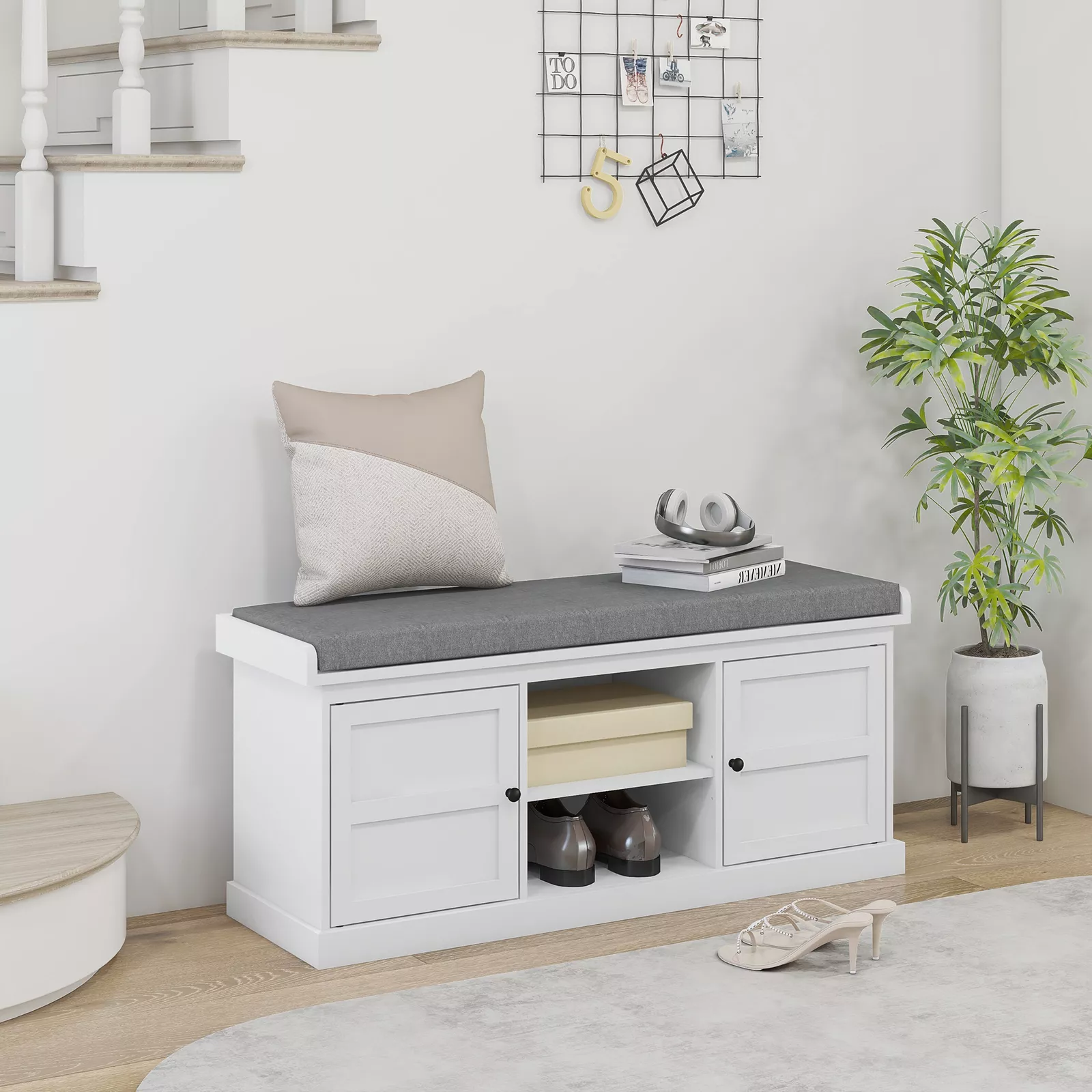 Moses Entryway Storage Bench