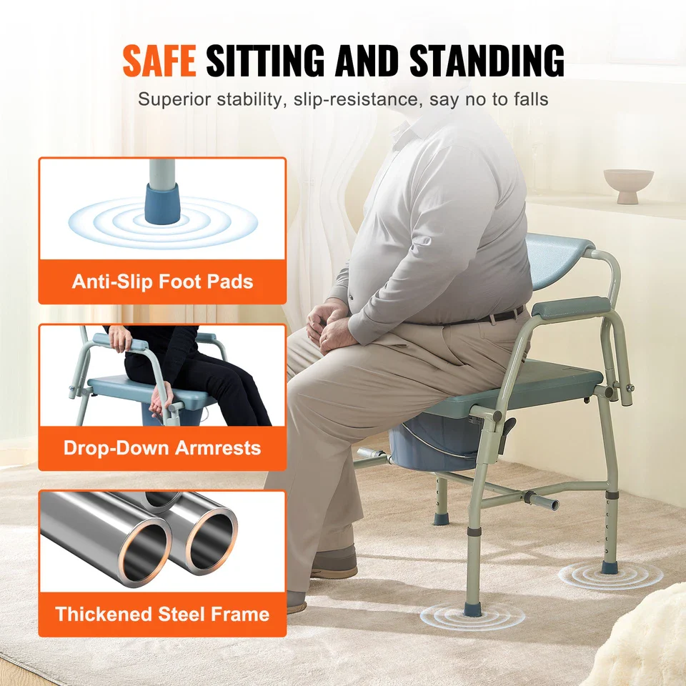 Murray Adult's Bedside Commode Chair - Image 3